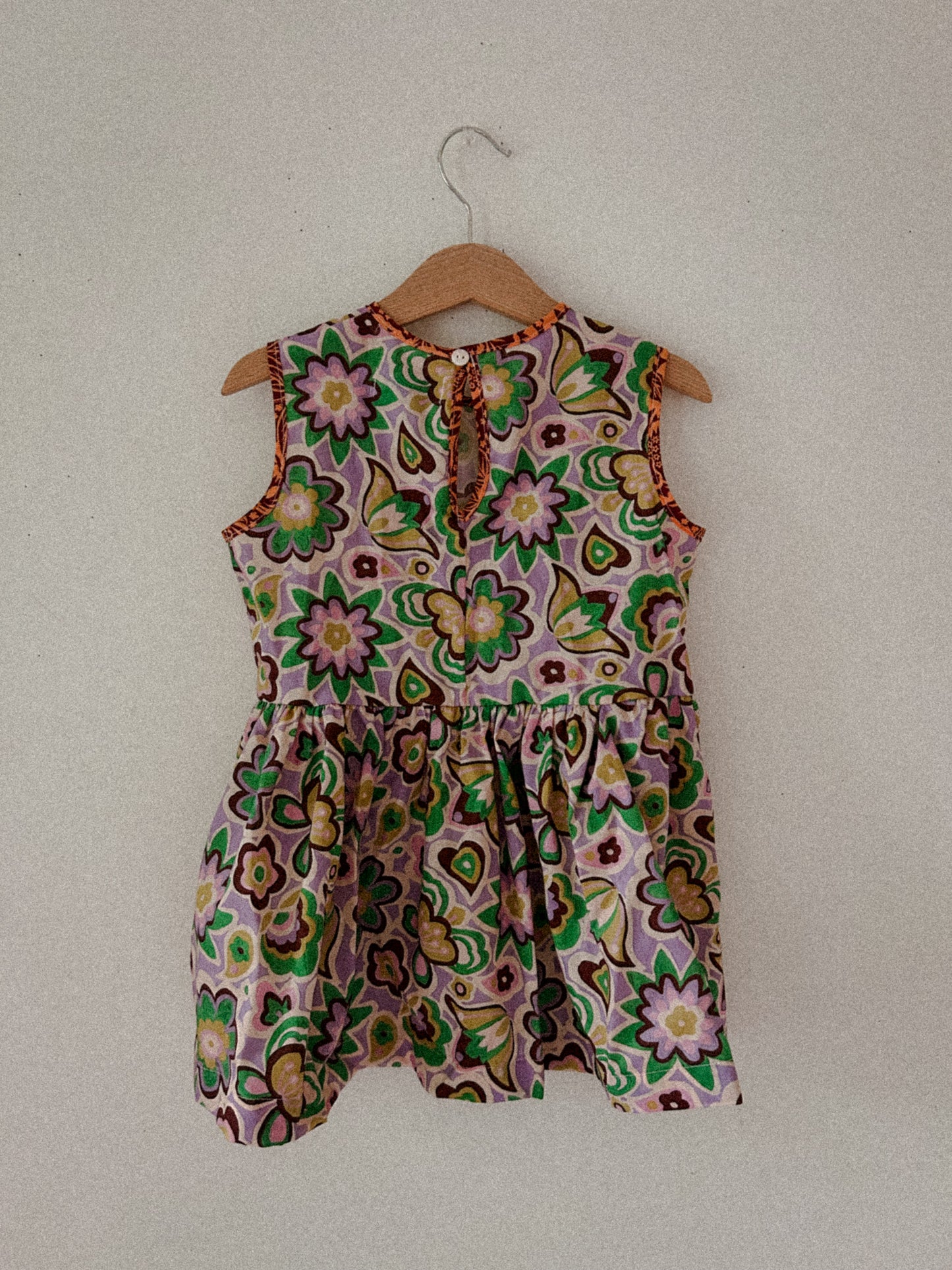 Hopscotch Dress in Flower Power Lavender