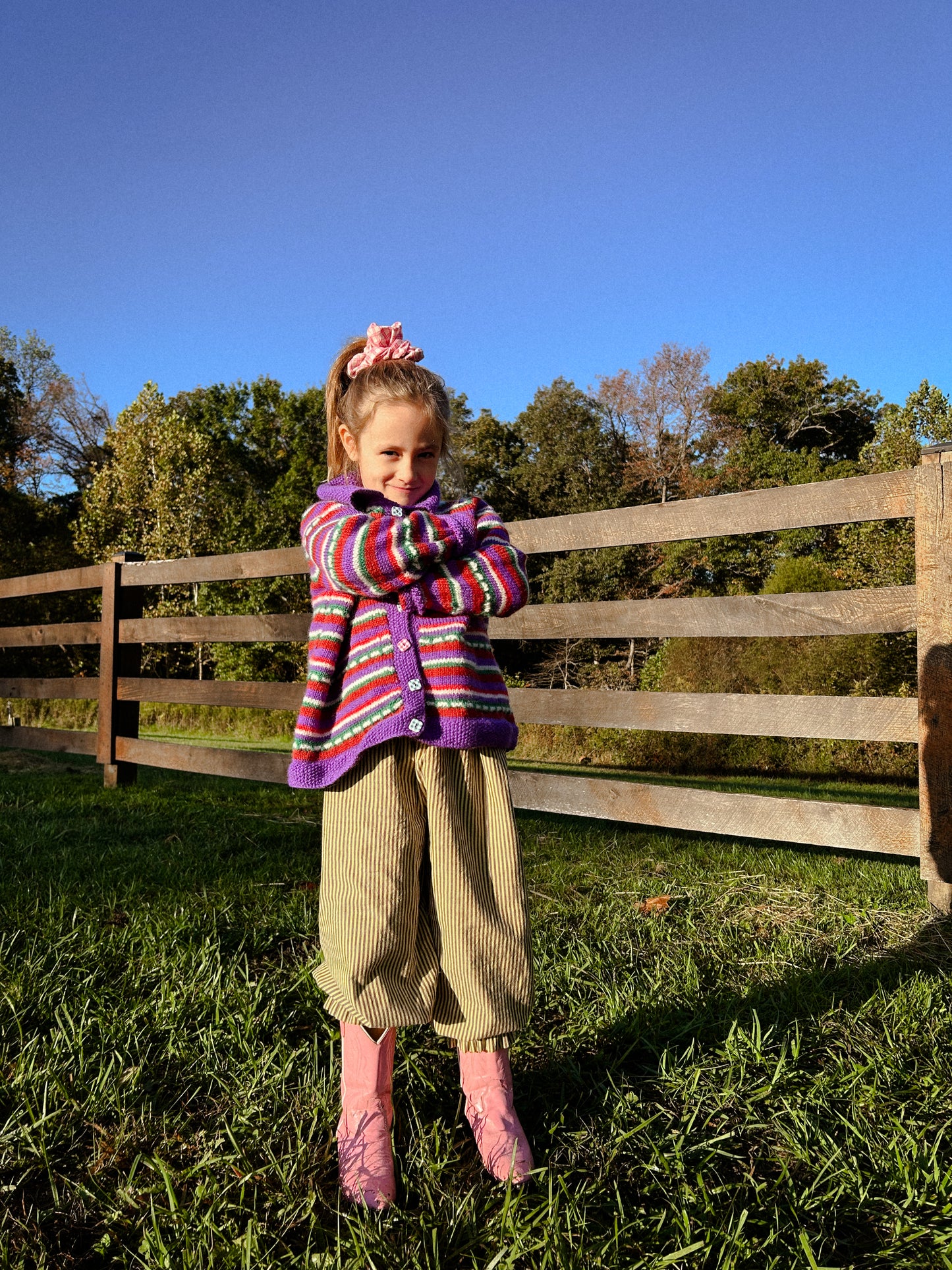Ballet Pant in Mud & Circus Stripes
