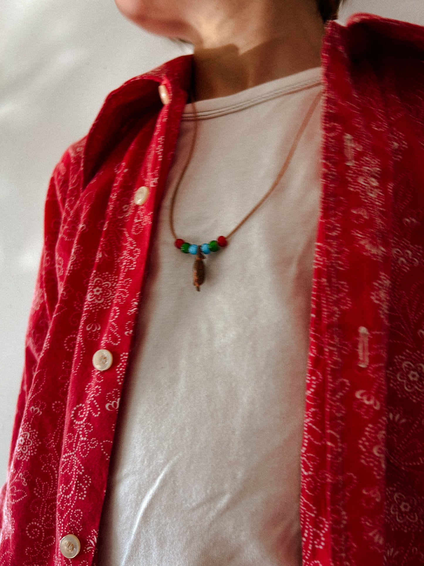 70s Floral Button Up