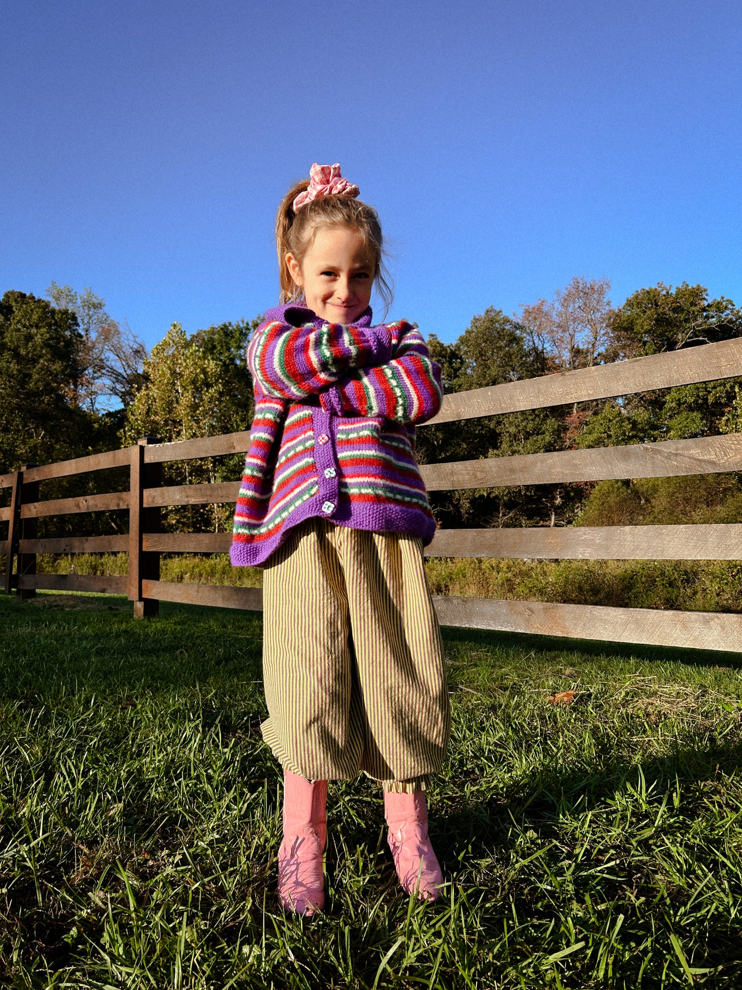 Ballet Pant in Mud & Circus Stripes