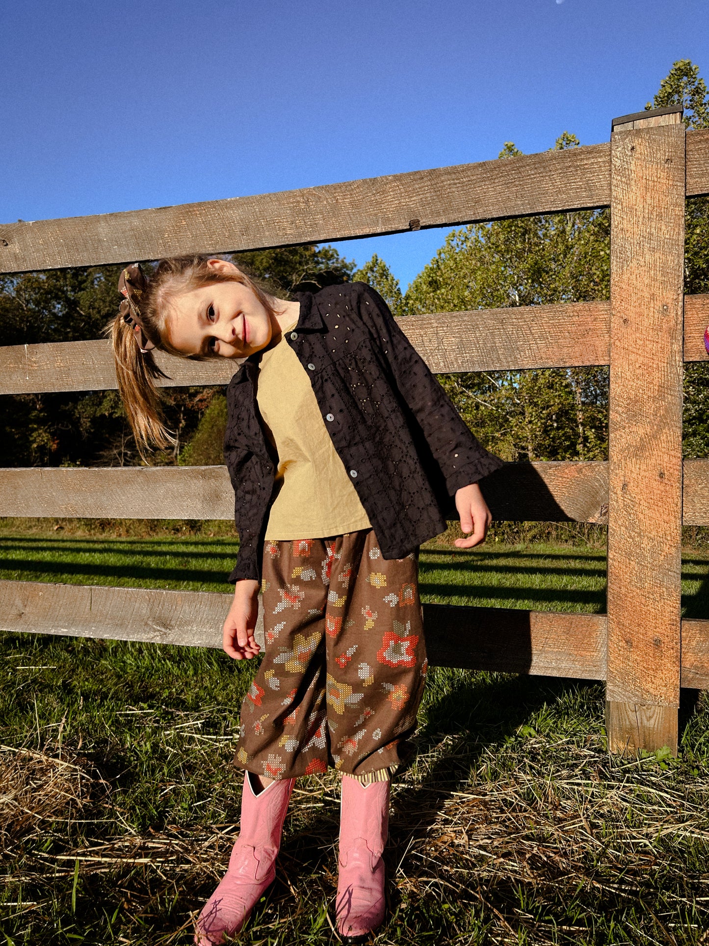 Ballet Pant in Mud & Circus Stripes