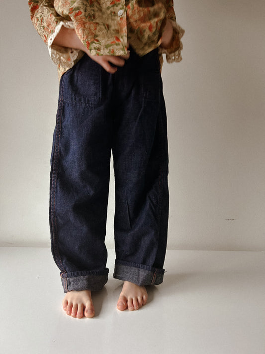 50s elastic waist denim