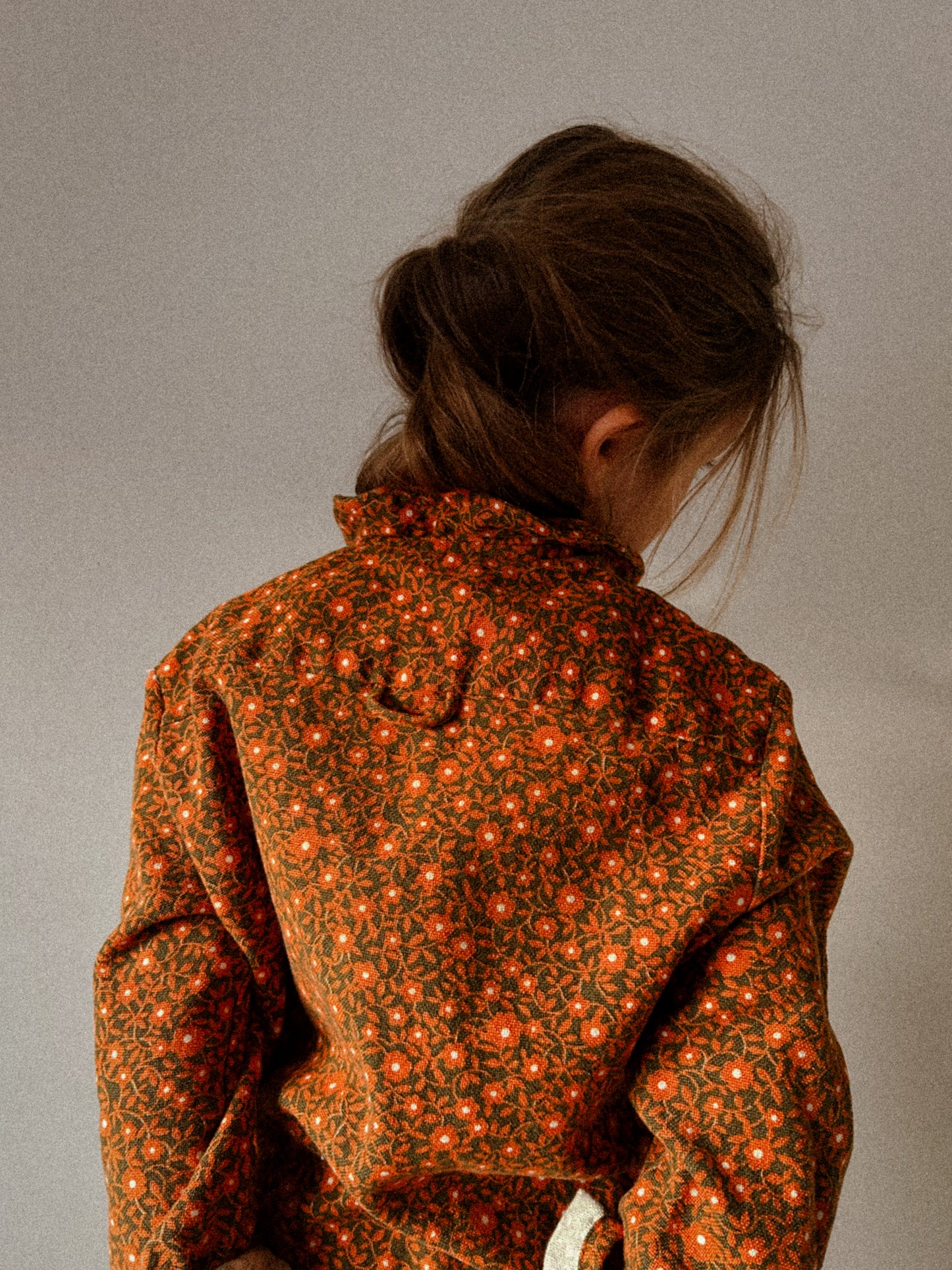 70s cotton Art Shirt