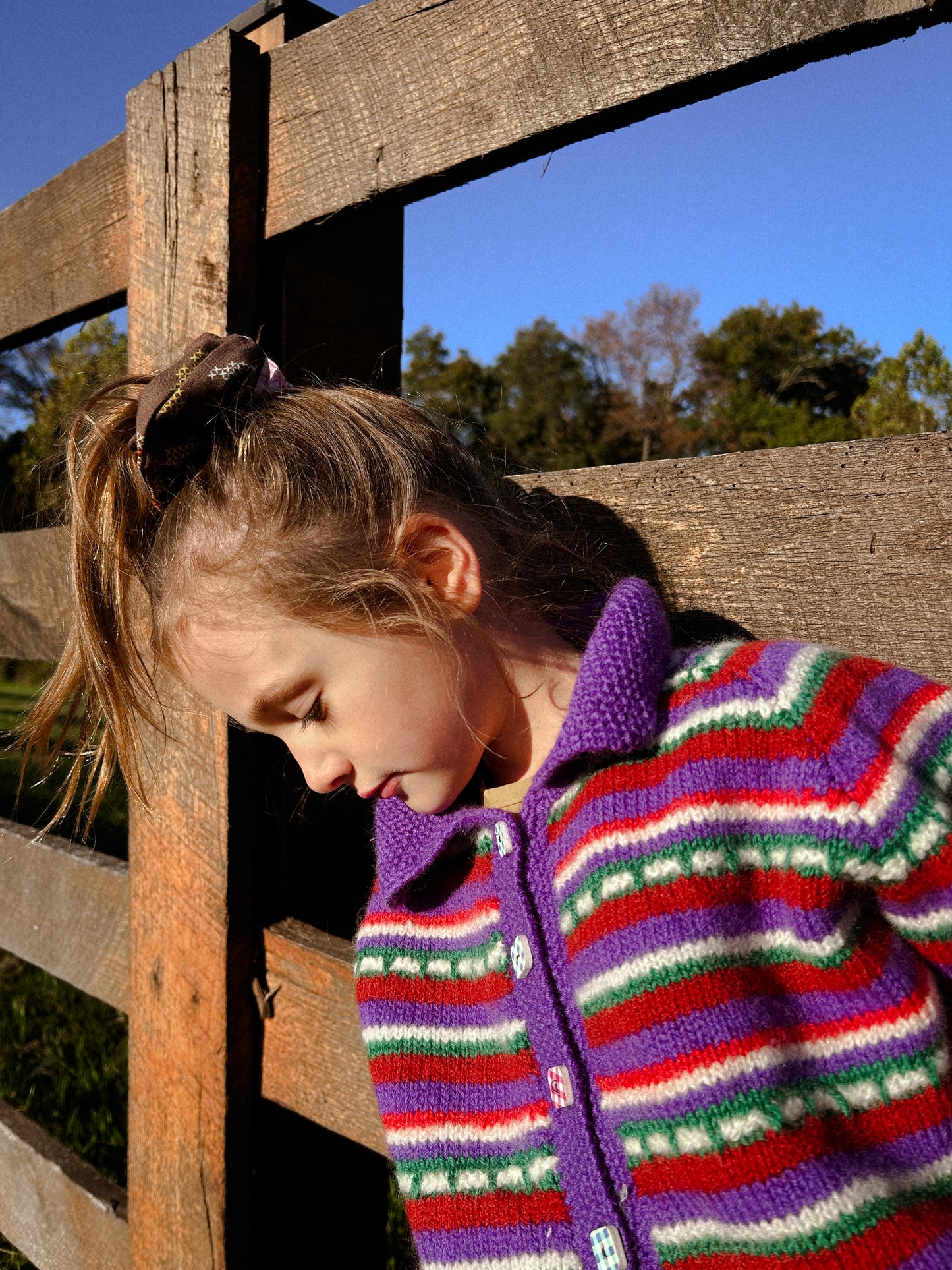 Handmade Striped Cardigan Sweater