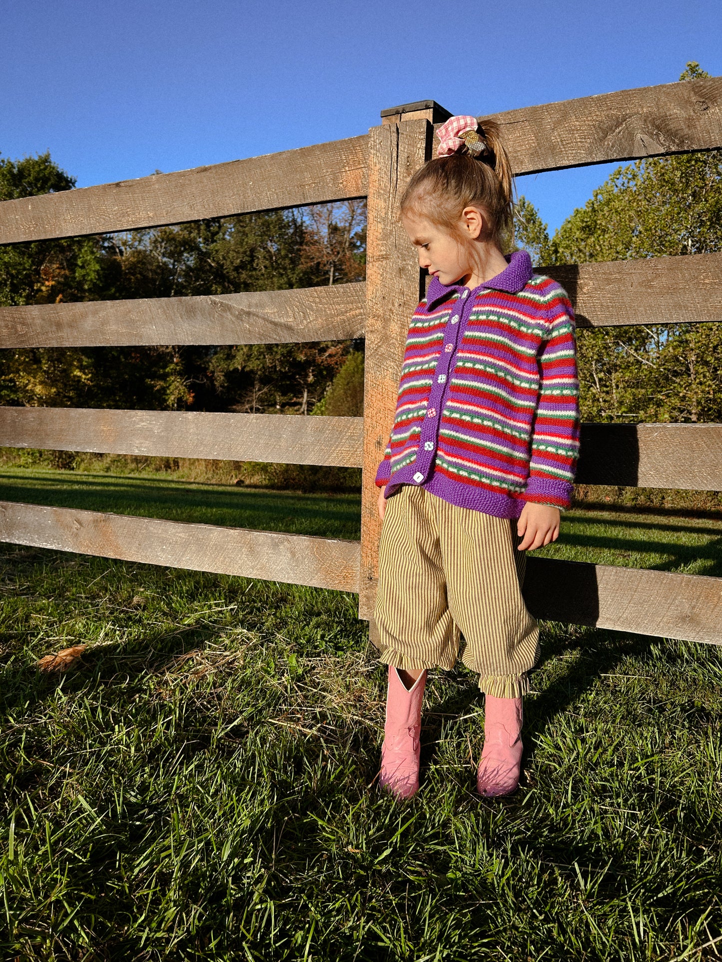 Ballet Pant in Mud & Circus Stripes