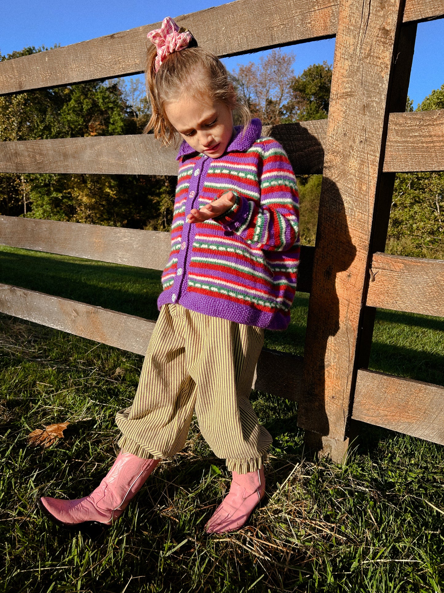 Ballet Pant in Mud & Circus Stripes