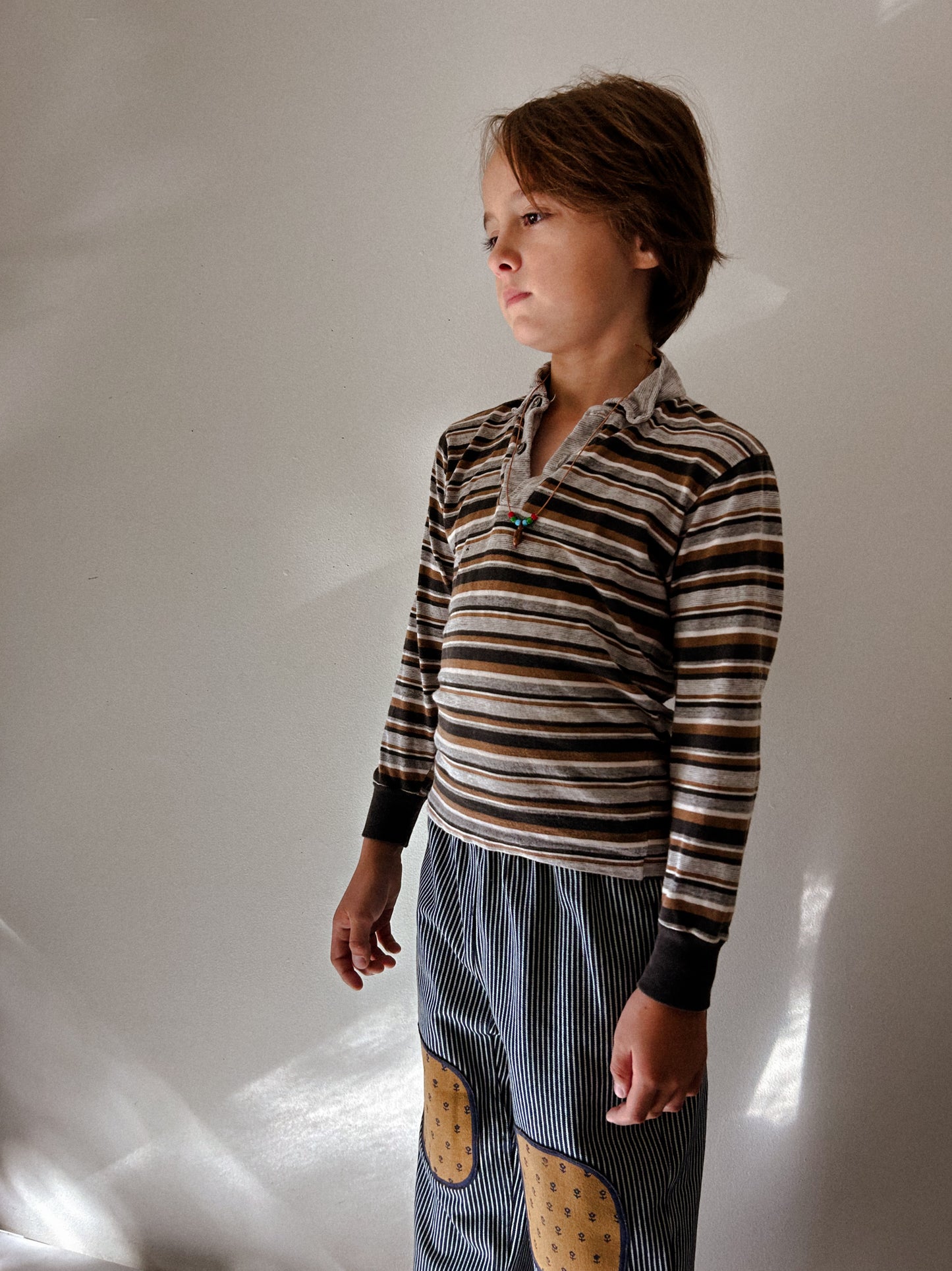 Striped 70s Polo