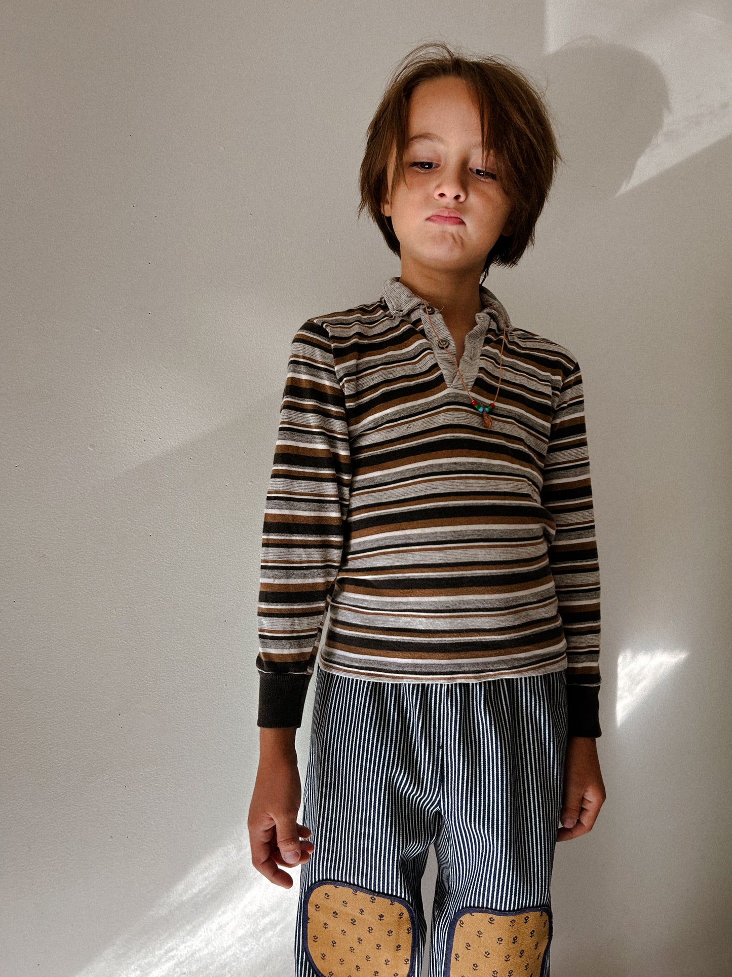Striped 70s Polo