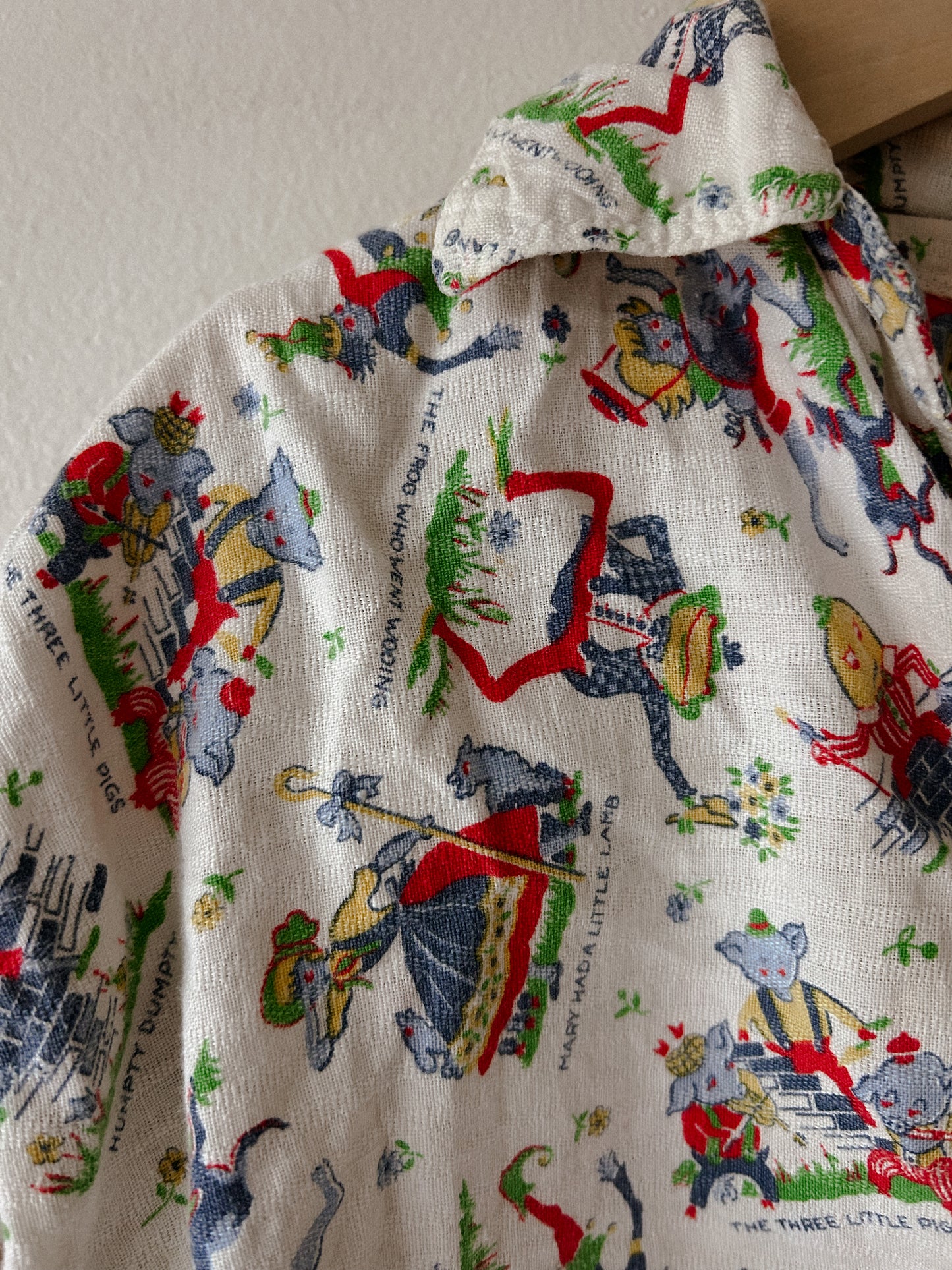 Novelty Print Button Up