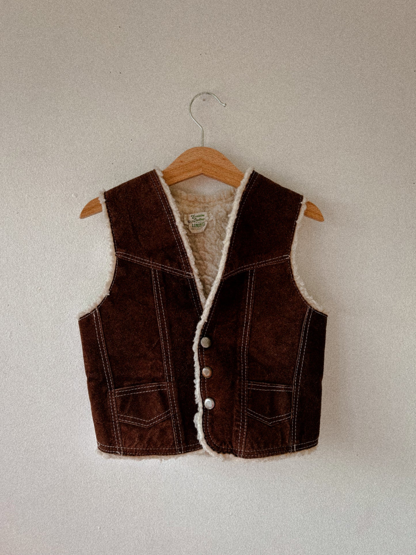 80s Leather Vest