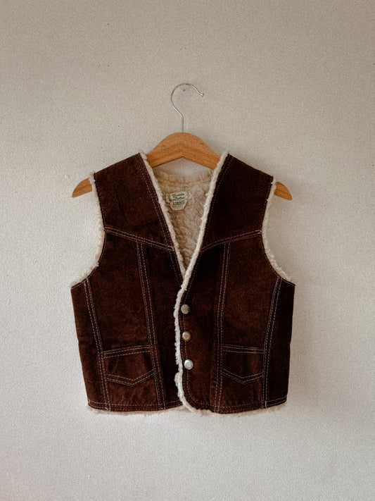 80s Leather Vest
