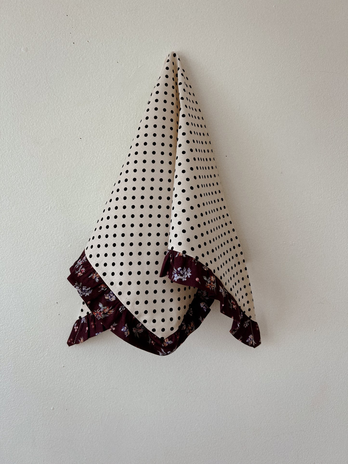 Winter Ruffle Trim Bandana