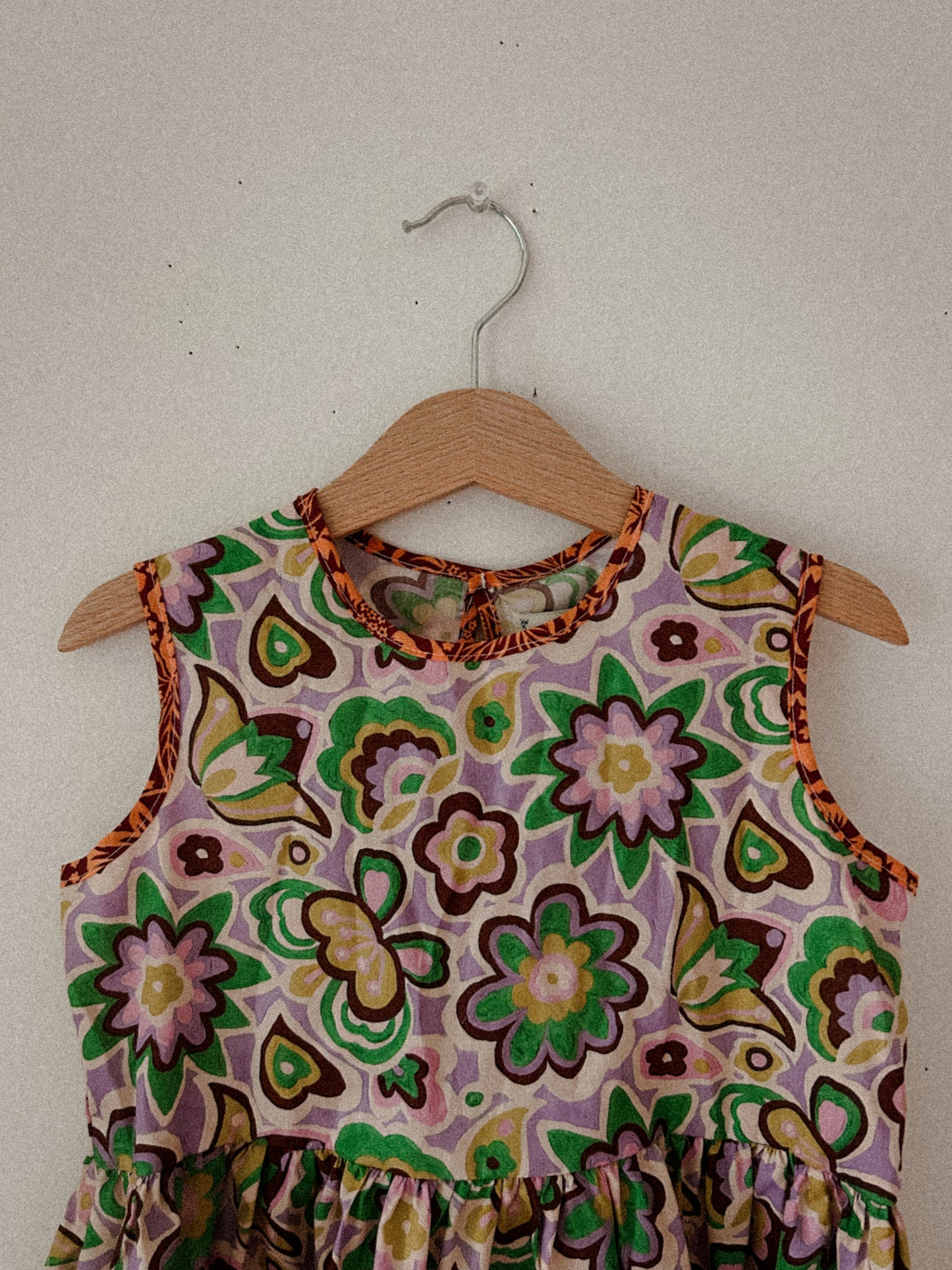Hopscotch Dress in Flower Power Lavender