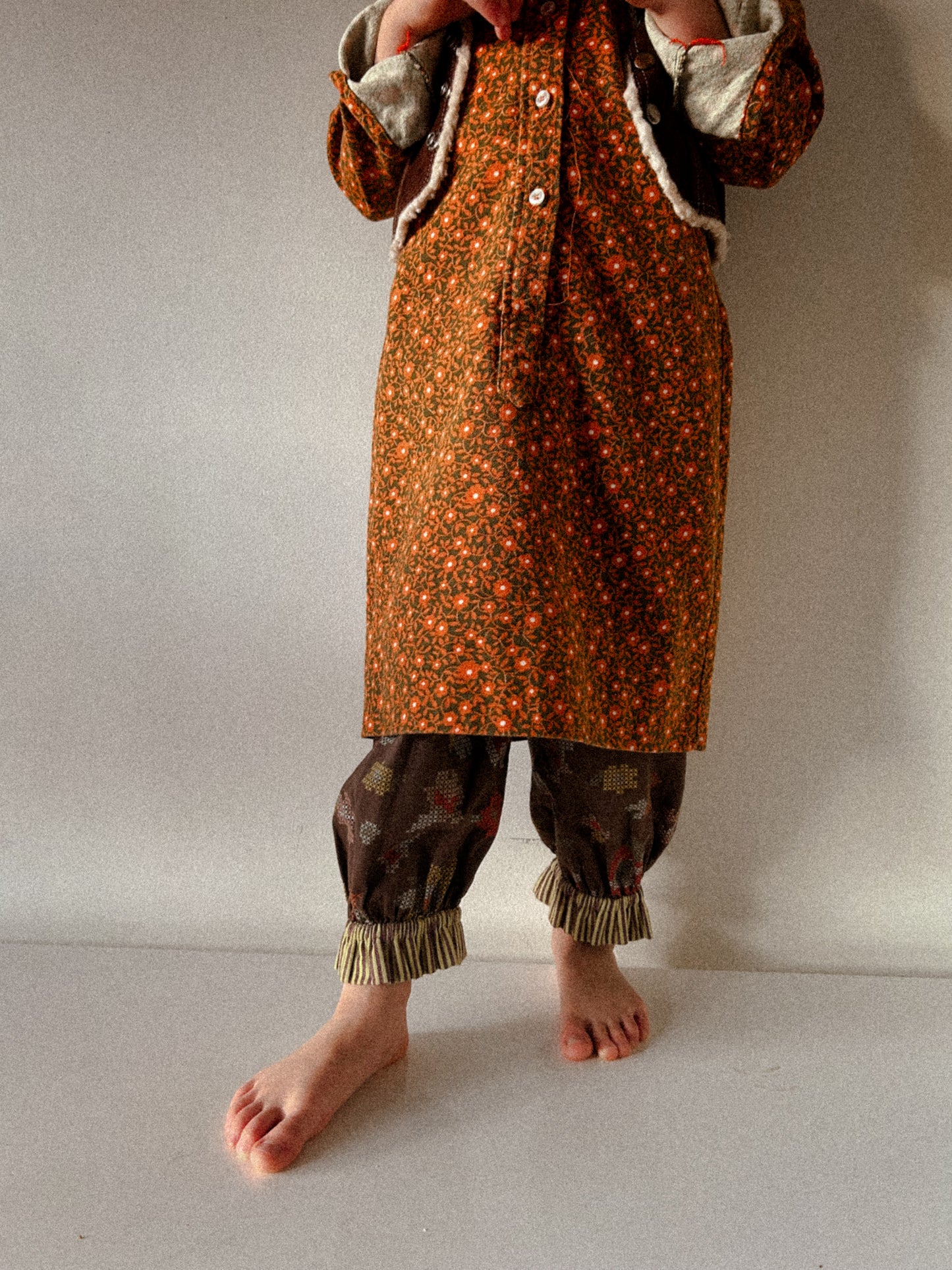 70s cotton Art Shirt