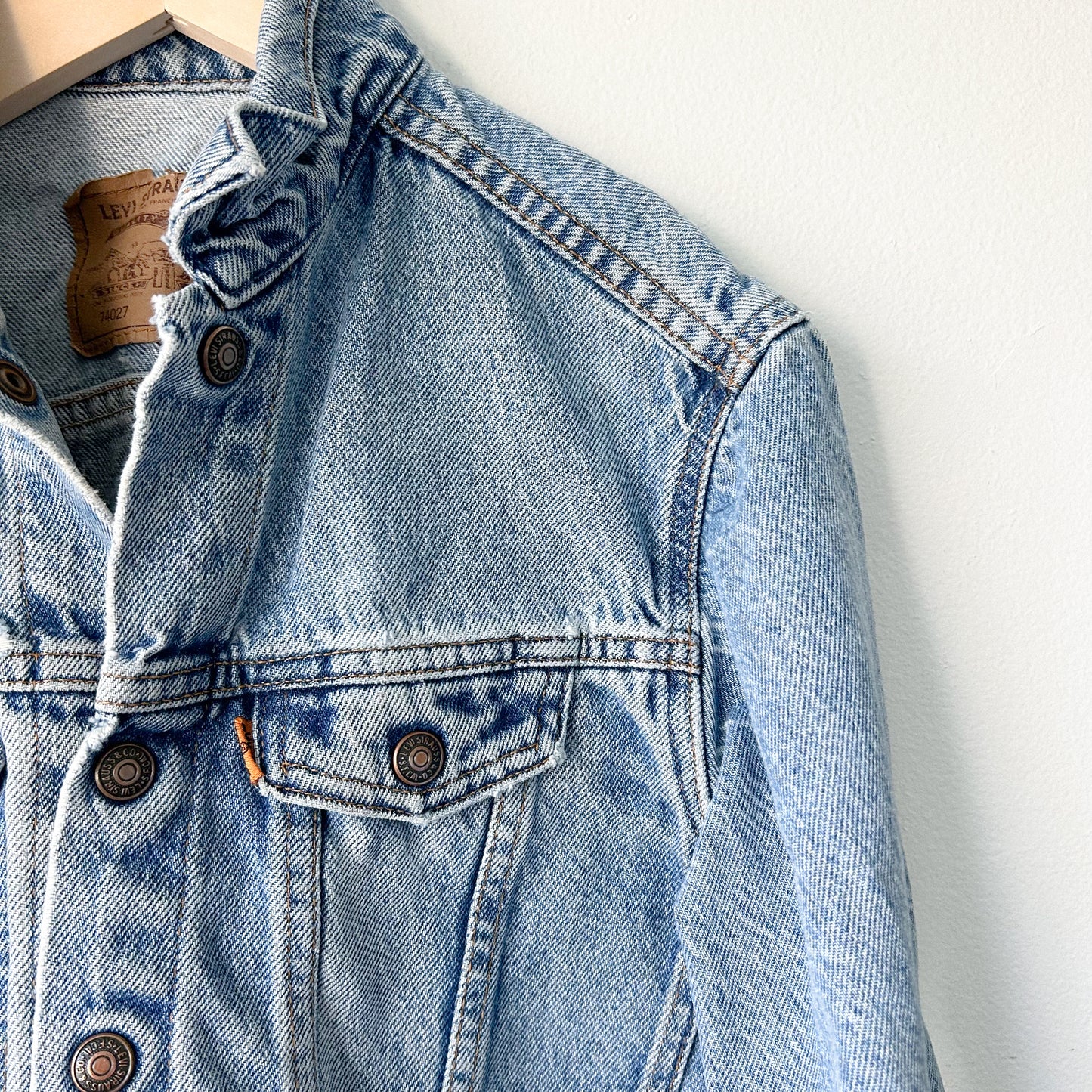 Vintage Orange Tab Levis Jacket Midwash