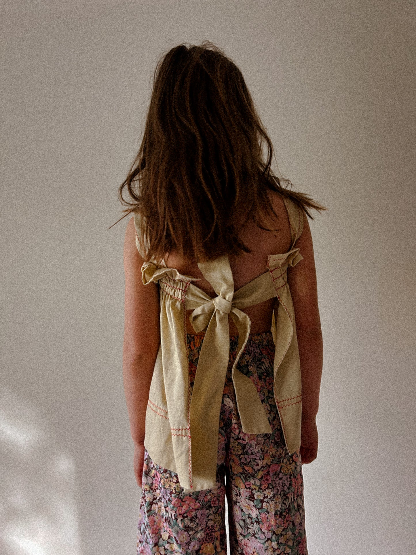 70s Homemade Tie Back Top