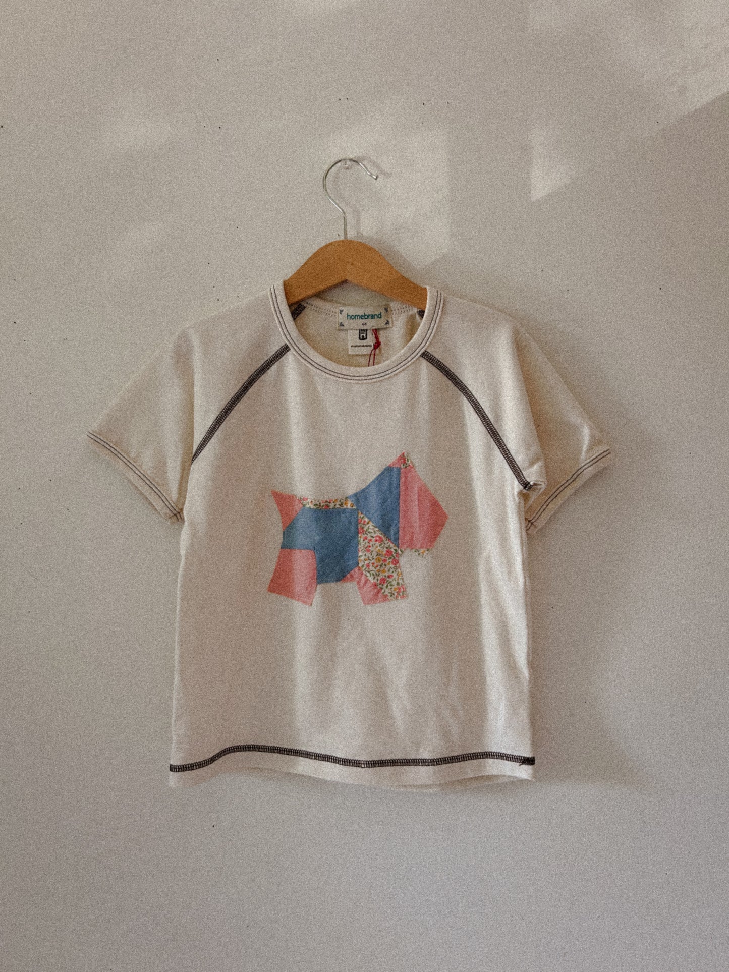 Baseball Tee with Dog Patch