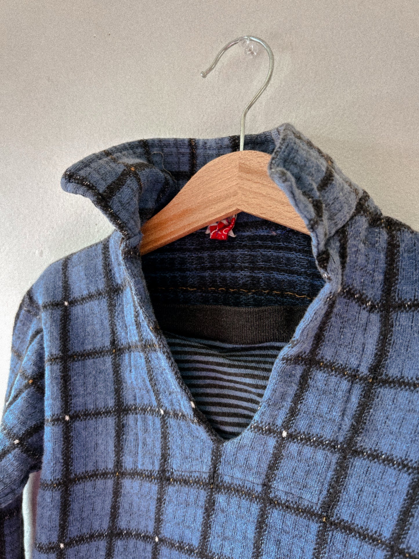 Blue Pattern Pullover