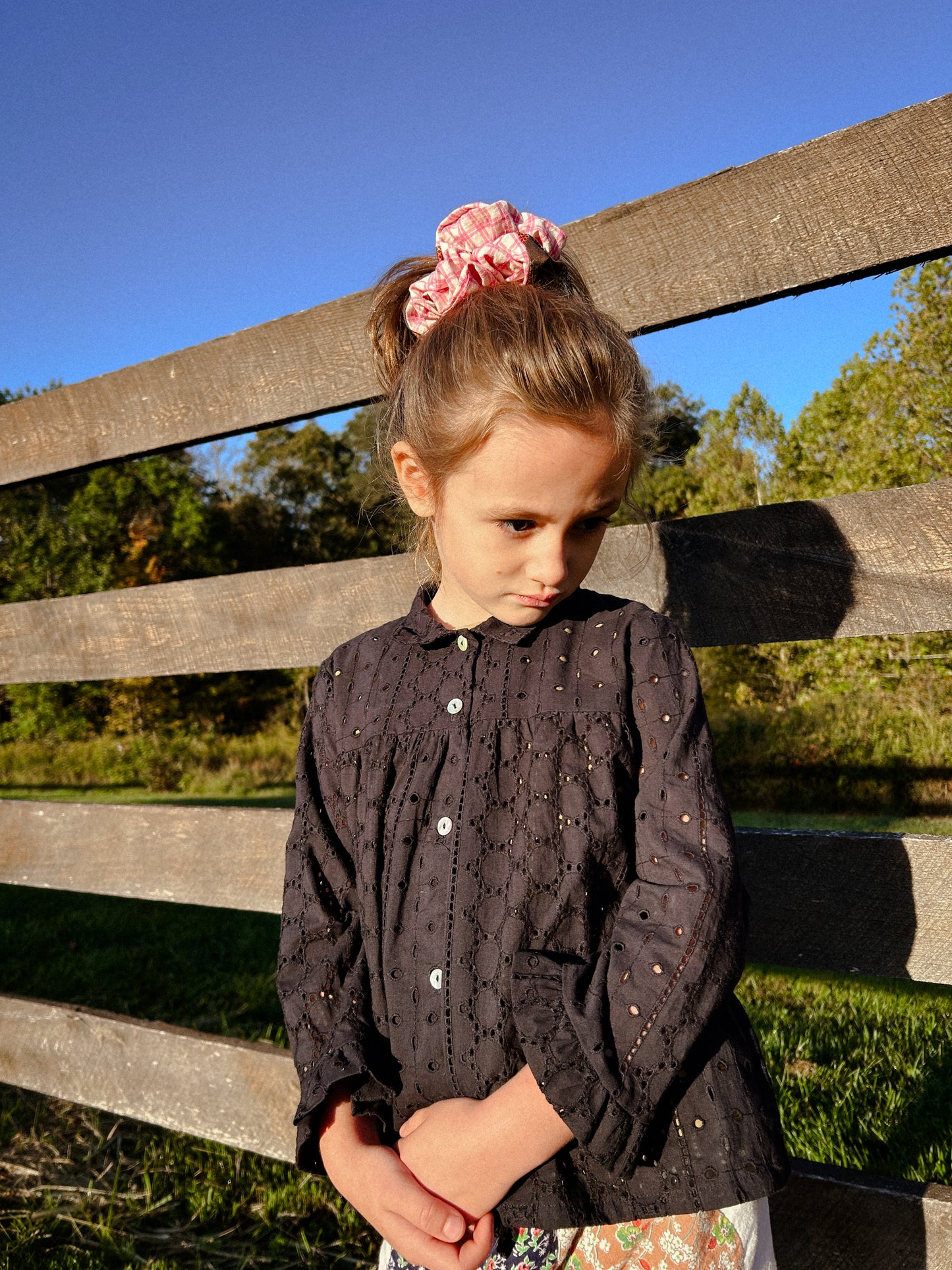 Bay Smock in Ink Cotton Lace