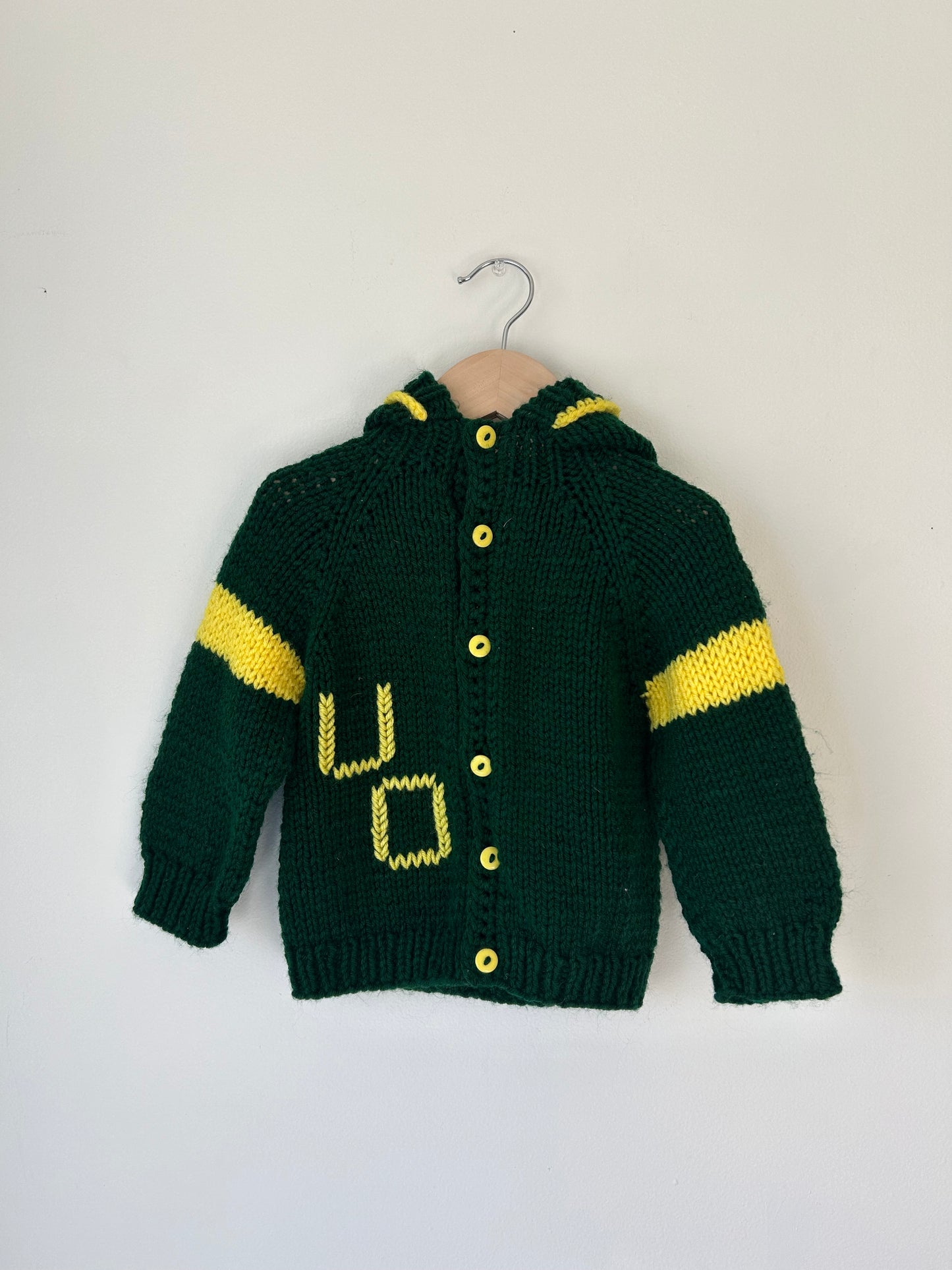 Oregon Hooded Handknit cardi