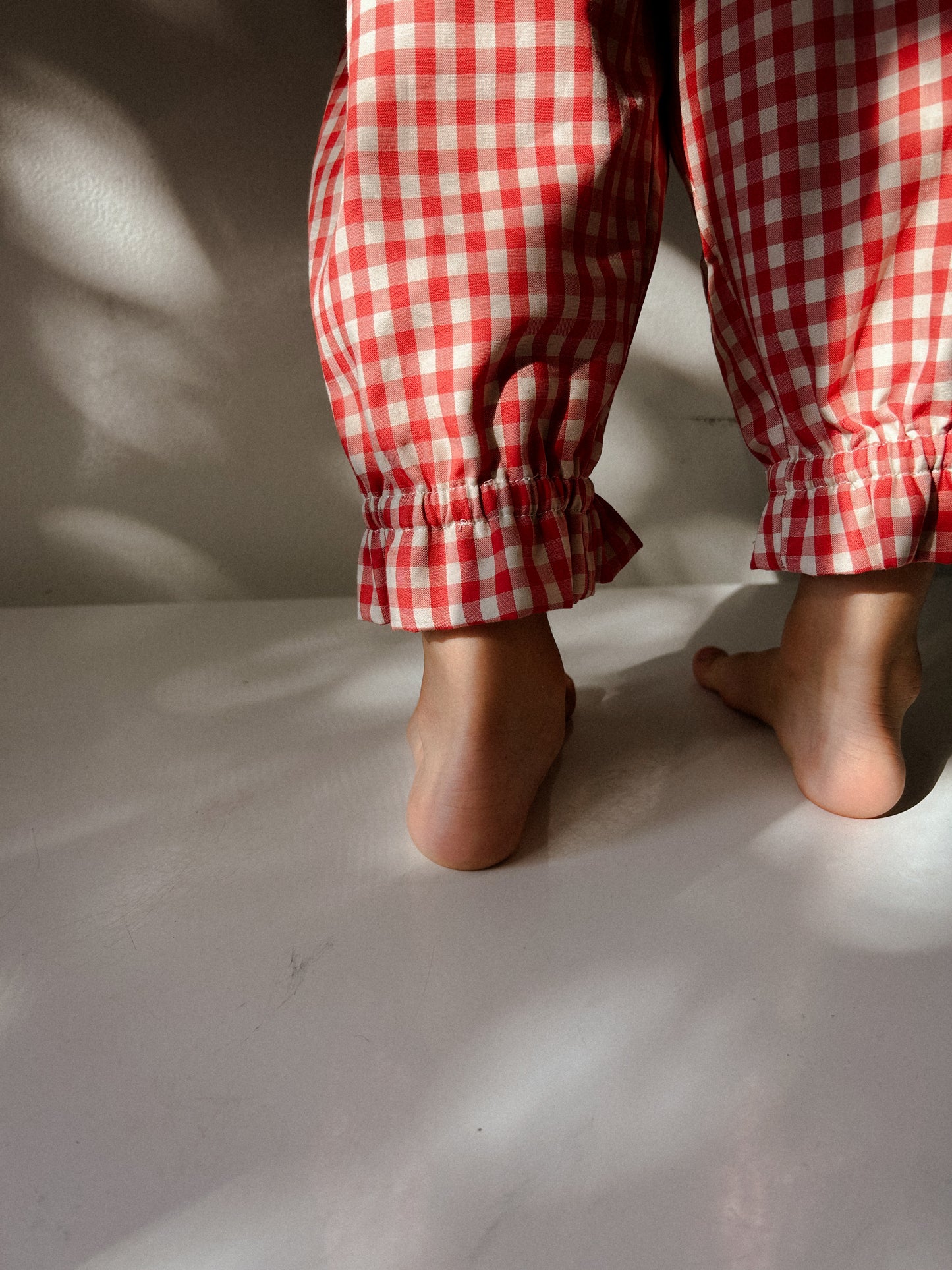 Ballet Pant in Winter White & Picnic Check