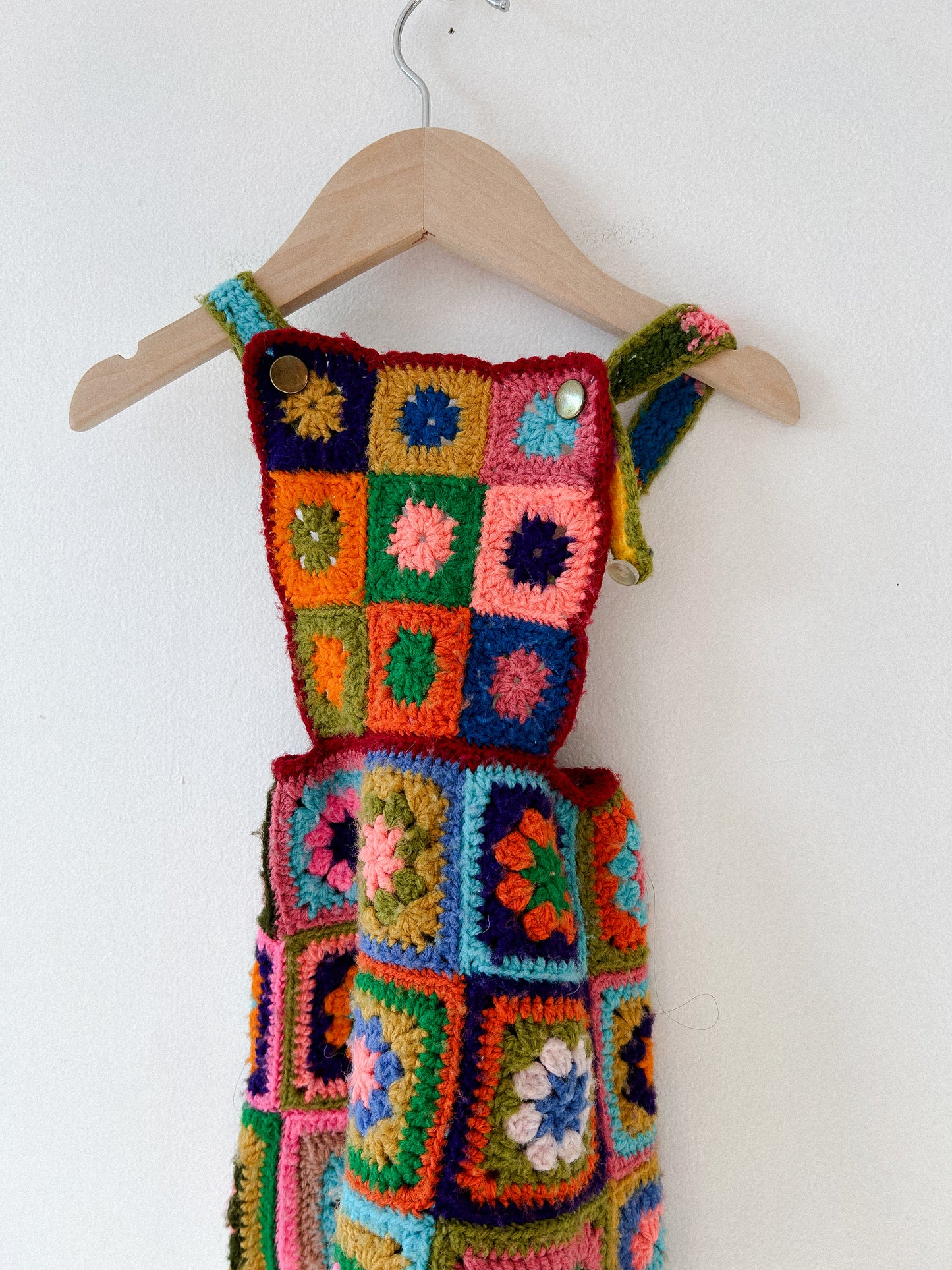 70's Crochet Pinafore Toddler