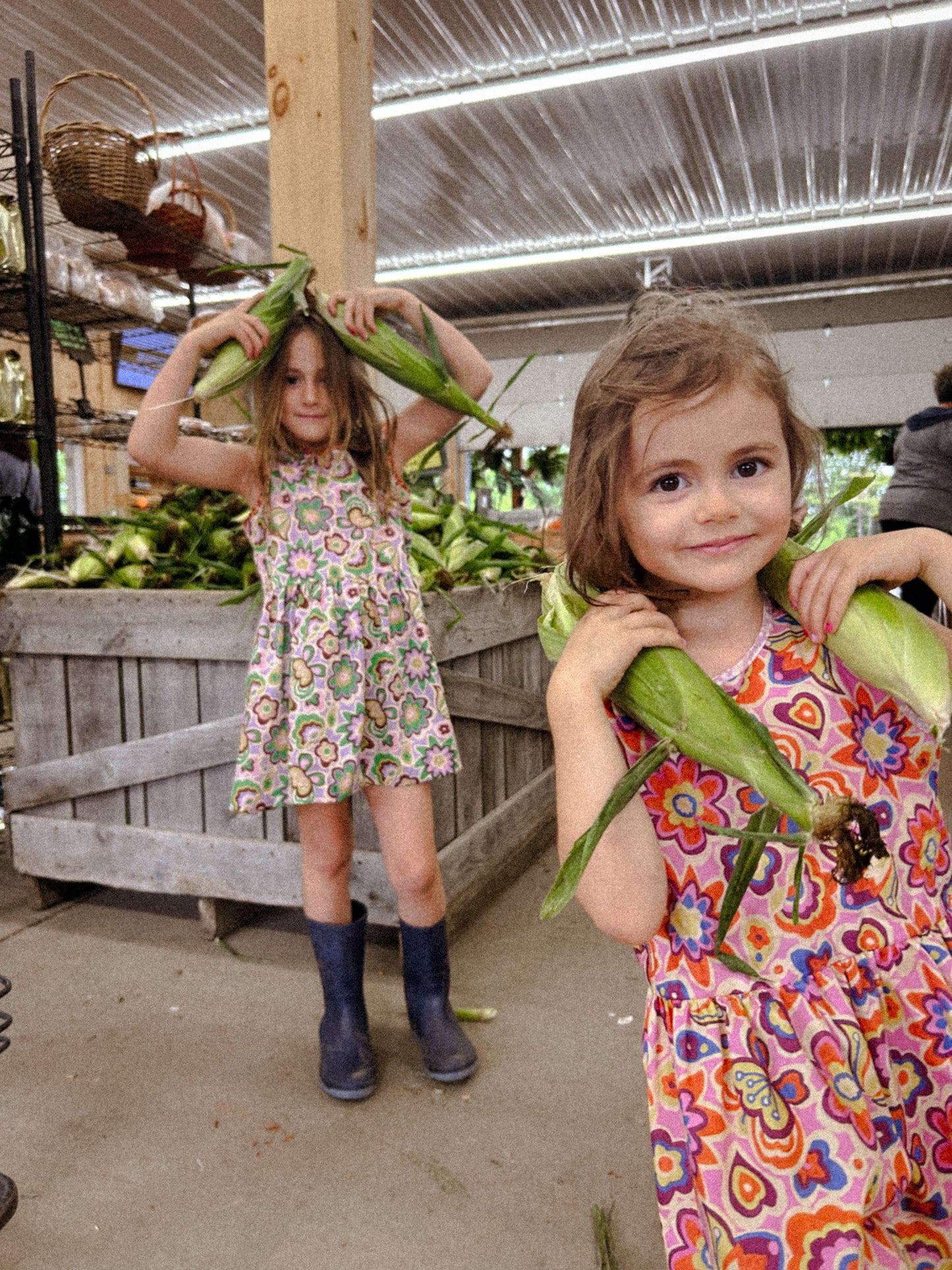 Hopscotch Dress in Flower Power Lavender