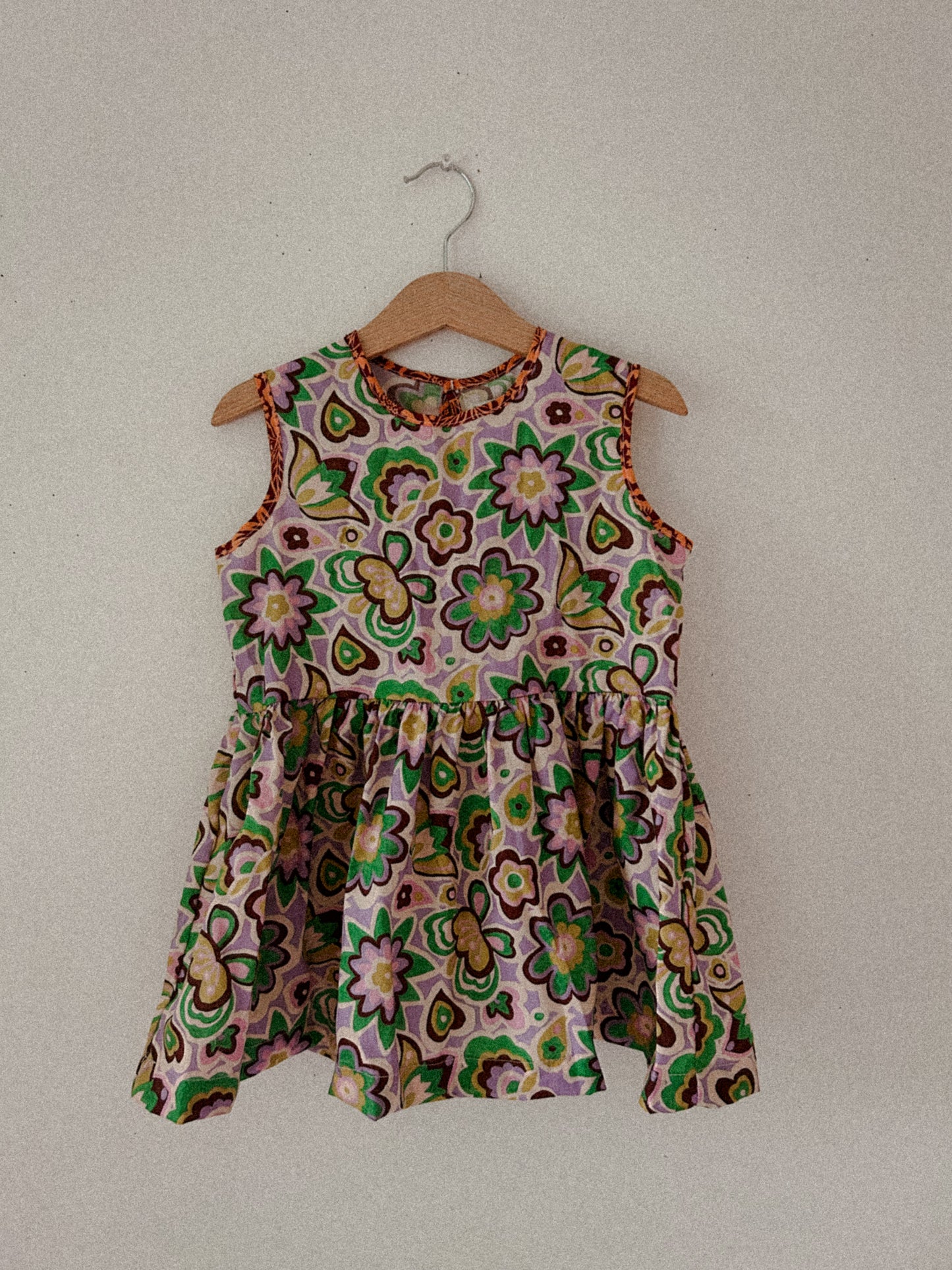 Hopscotch Dress in Flower Power Lavender
