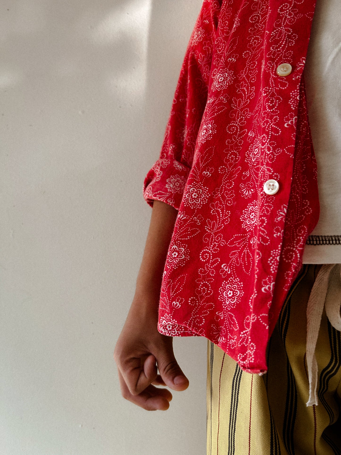 70s Floral Button Up