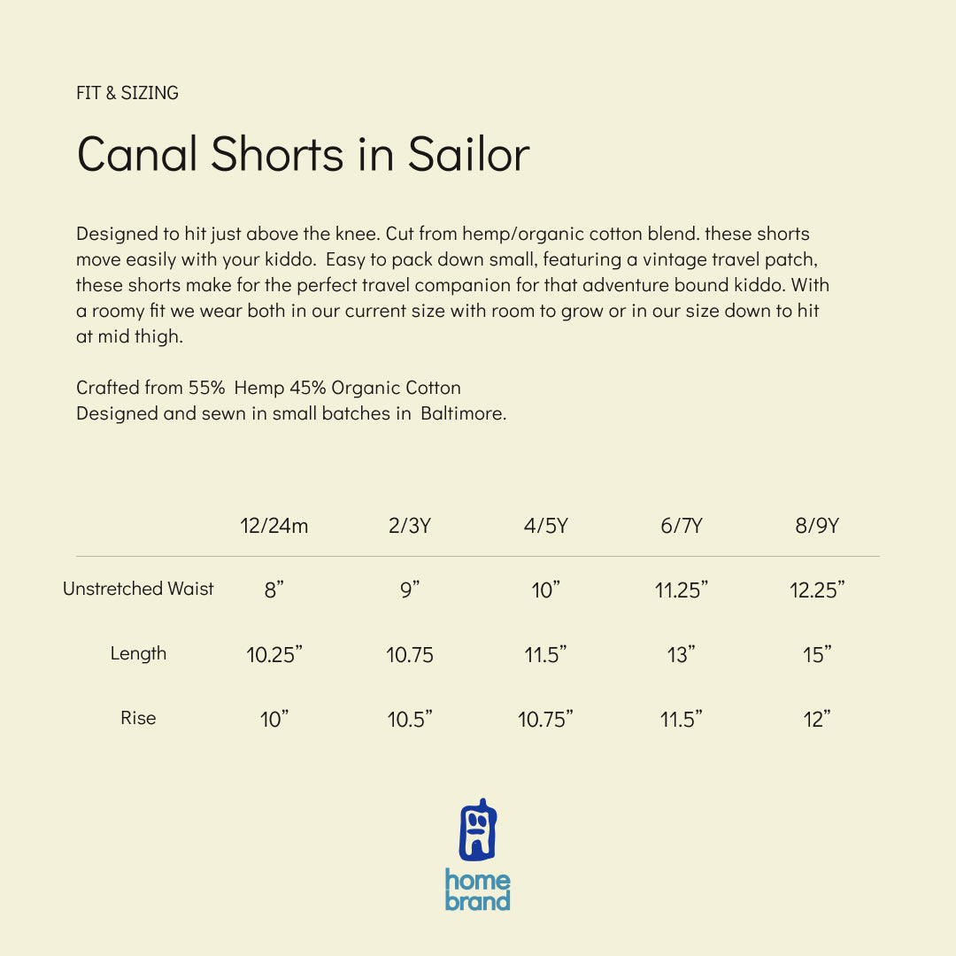 Canal Short in Sailor