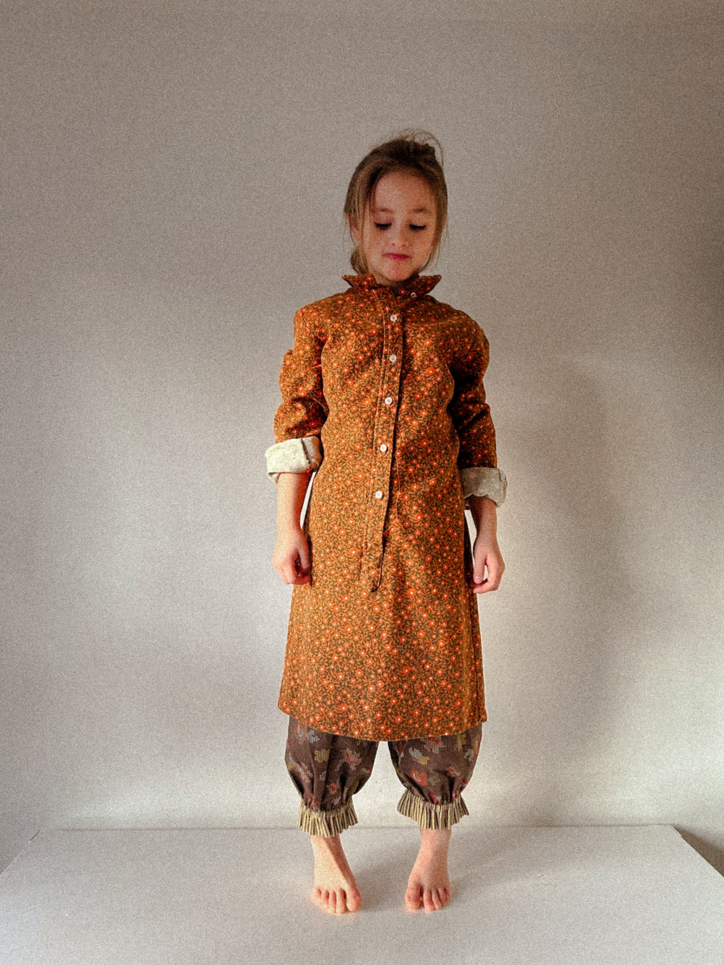 70s cotton Art Shirt