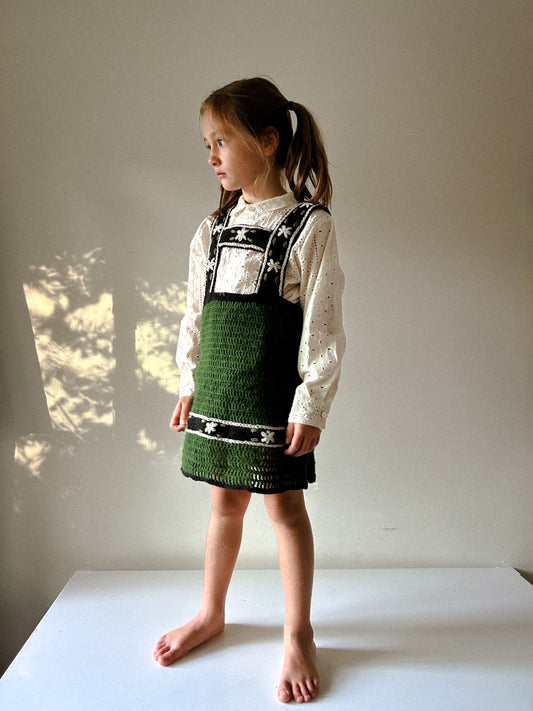 Vintage Woolen German Dress
