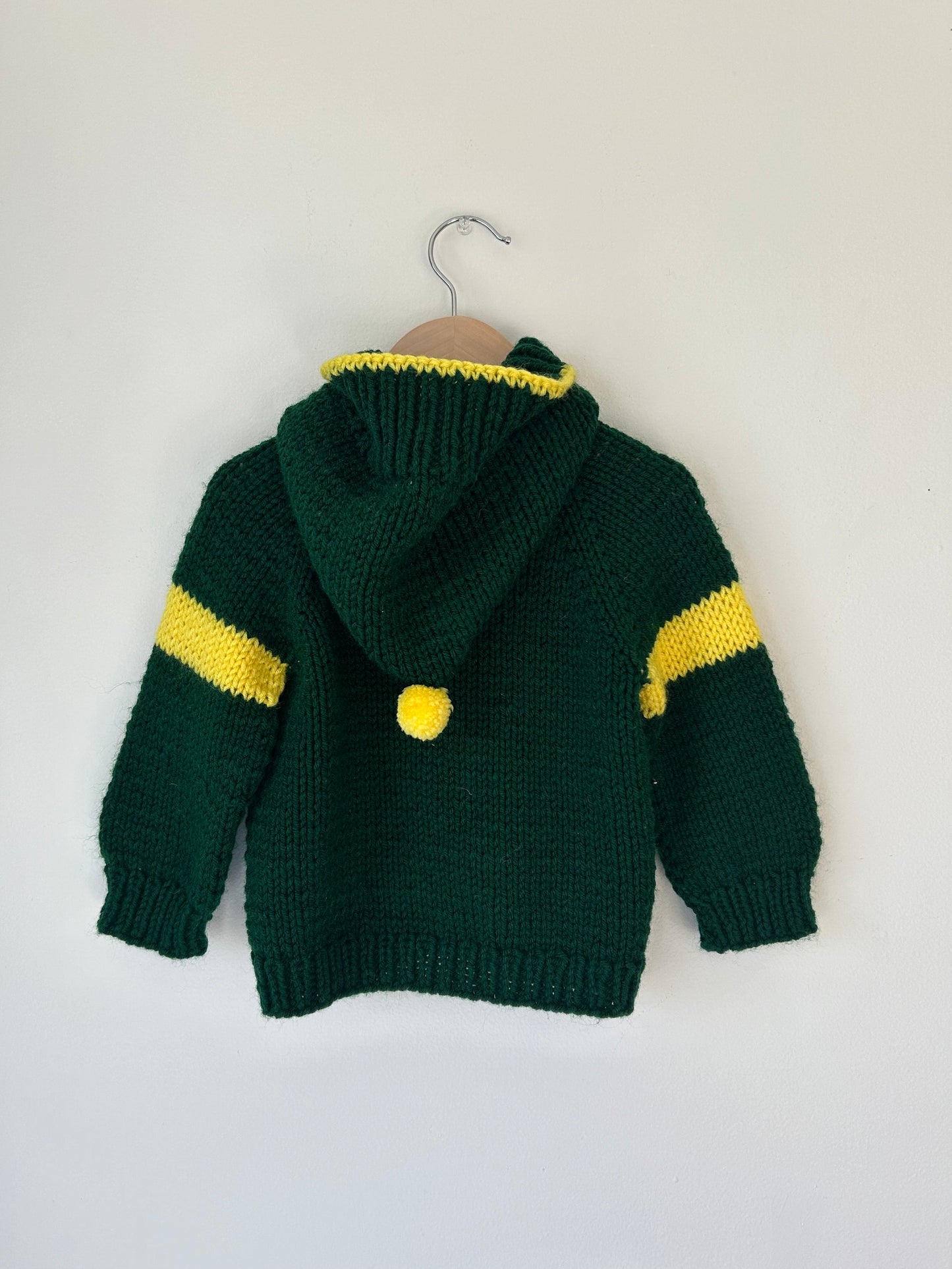 Oregon Hooded Handknit cardi