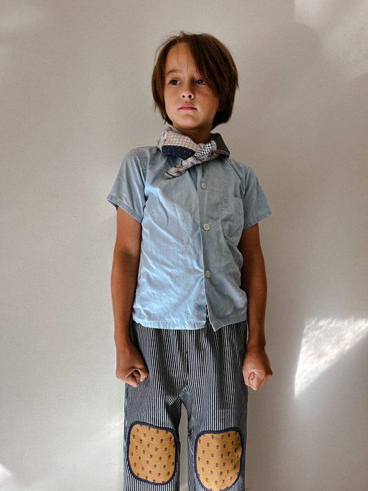 60s baby blue short sleeve
