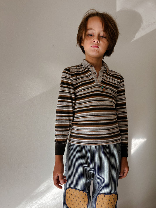 Striped 70s Polo