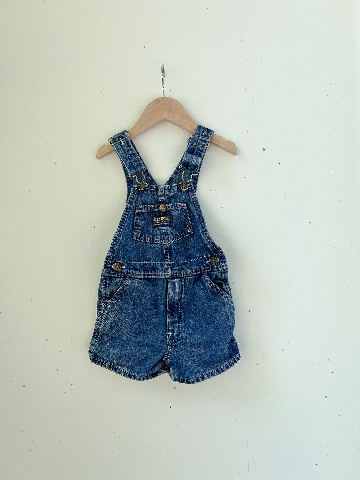 Vintage Oshkosh Acid Wash Shortalls