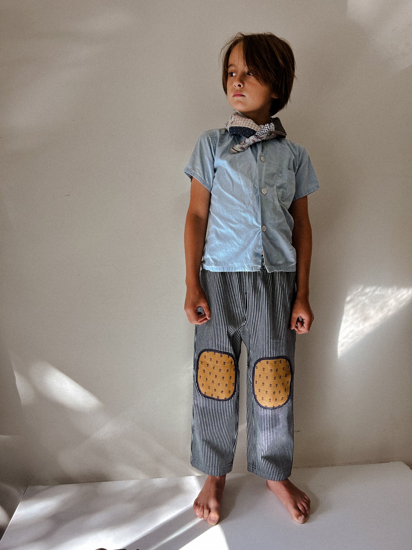 Mountain Pant in Railroad & Brown Ditsy Floral