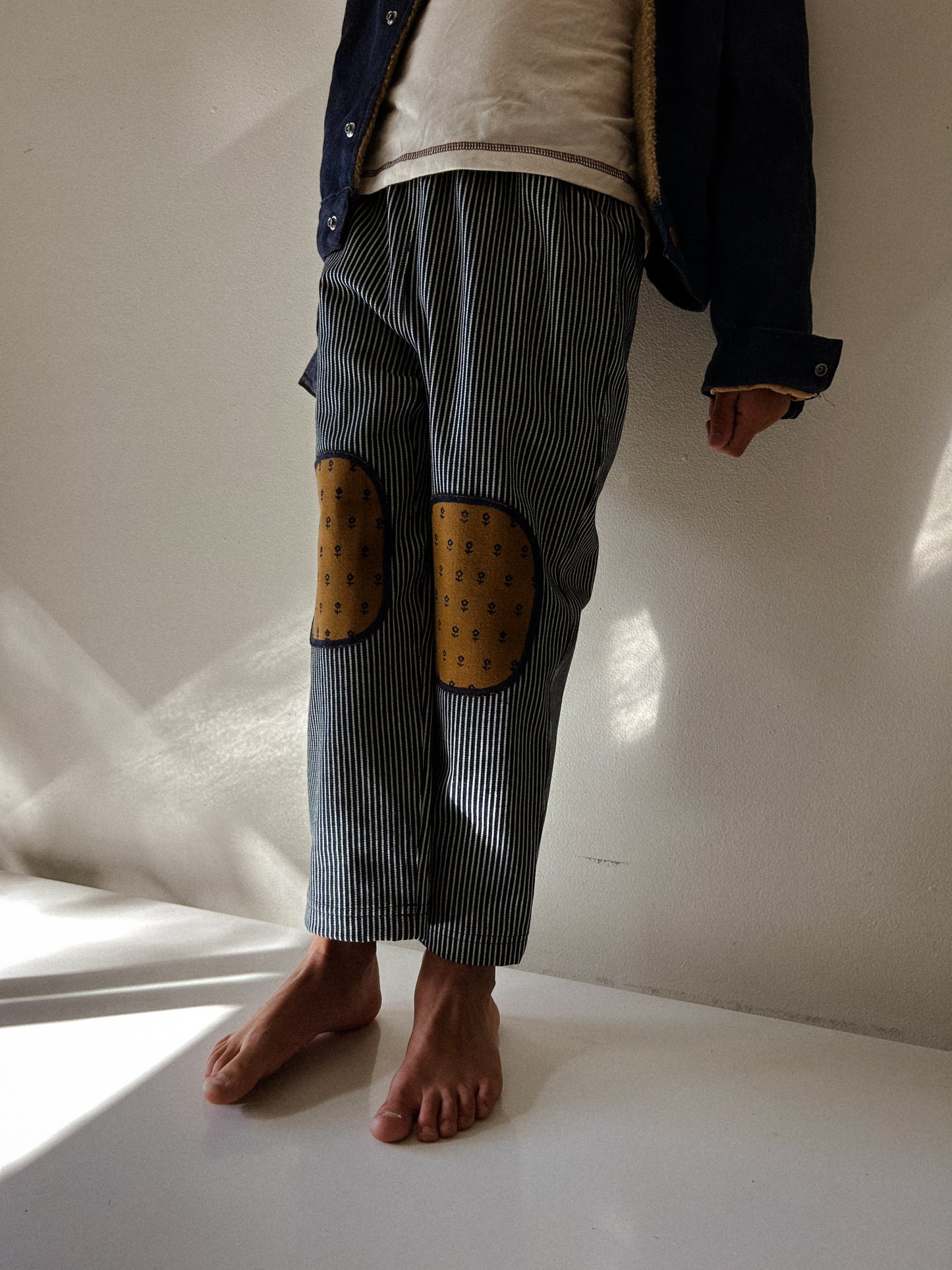 Mountain Pant in Railroad & Brown Ditsy Floral