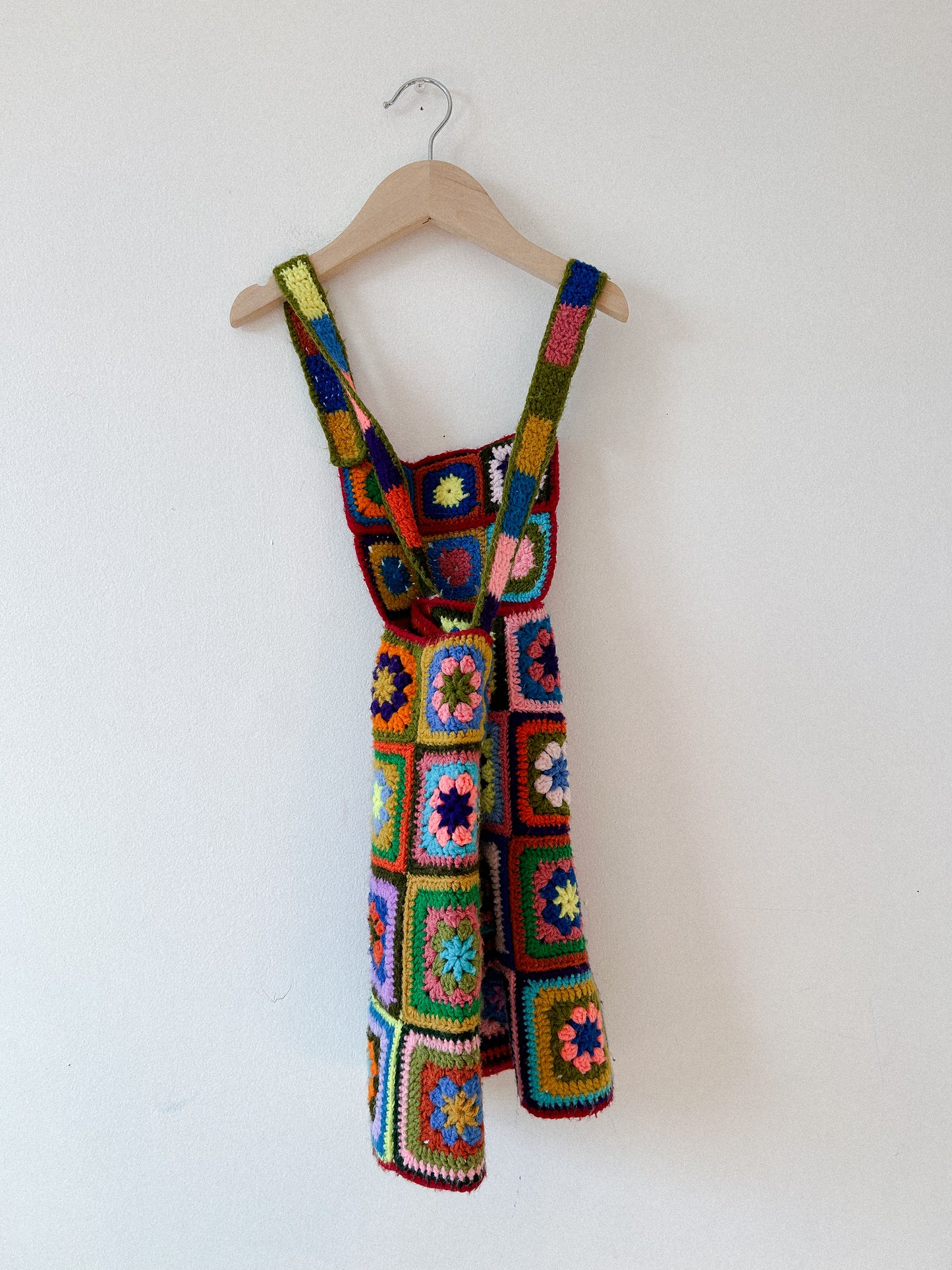 70's Crochet Pinafore Girl